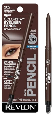 Revlon ColorStay Eyeliner with SoftFlex, Black Brown 202, 0.01 Ounce (0.28 g)