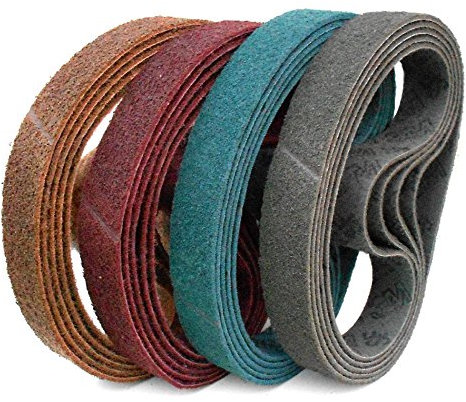 Lot de 5 3 m en non-tissé de bandes abrasives non-tissé Bandes | 40 x 820 mm, | pour tuyau Ponceuse à bande | qualité industrielle | Grain Au Choix