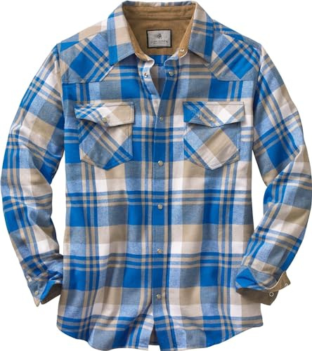 Legendary Whitetails Camisa de Franela con Botones Shotgun Western para Hombre