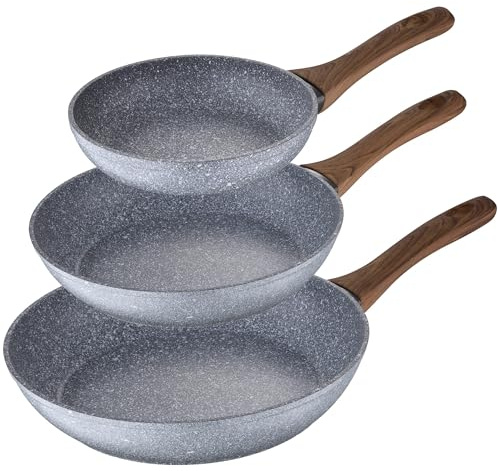 Set 3 Sartenes 22/24/26 Daimiel, Aluminio Forjado, Inducción