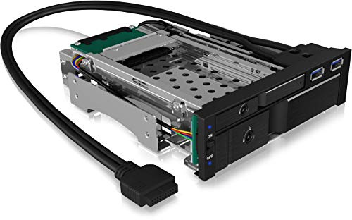 ICY BOX IB-174SSK-U Cadre Amovible 1 x 5,25 pour 2 x 2,5/3,5 SATA/SAS