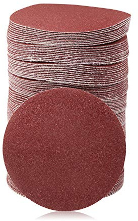SPEEDWOX 100PCS 3 120 Grit Sanding Discs, Hook and Loop No Hole Sandpaper | 3 Inch Sander Disc No Hole Design, for Drill Grinder Rotary Tools, Wood Metal Paint Sanding