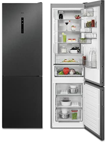 AEG RCB736D5MB Frigocongelatore Twintech Combinati, Capienza 266 L, Altezza 2010 mm, Nero