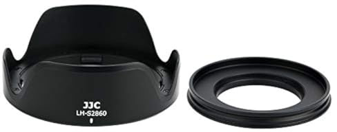 Petal Screw in Lens Hood for Sony FE 28-60mm f/4-5.6 Lens SEL2860 and Sony E PZ 16-50mm f/3.5-5.6 OSS Lens SELP1650 on Sony ZV-E1 ZV-E10 A7C A6400 A6300 A6100 A6000 with a 40.5mm Adapter Ring