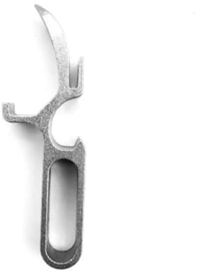 Metall-Schrotflinten-Schlüsselanhänger, Flaschenöffner, Shotgun-Werkzeug, Schlüsselanhänger und Zapfhahnöffner, All-in-One – Bierbong Send Shot Gun Dosenöffner Flaschenwerkzeug (Silber)