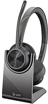 POLY BT Headset Voyager 4320 UC Stereo USB-A Teams mit Stand