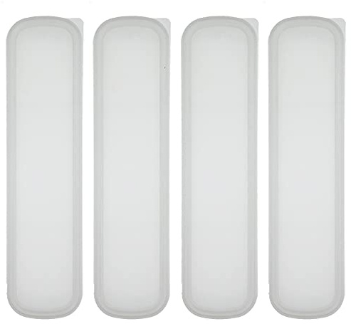 Zelerdo 4 Pack Portable Travel Tableware Storage Box Case for Cutlery Kit (Transparent)