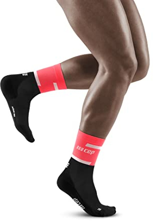 CEP - THE RUN Mid Cut – Laufsocken für Herren – Mittellange Kompressionssocken für Herren – Performance Running Socken für Sport & Training – Für mehr Komfort beim Laufen