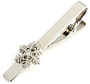 Krawattenklammer,Krawattennadel,Krawattenklammer,kreative Krawattenklammer in Schneeflockenform Herren Metall Krawattenklammer Business Bekleidung Accessoires Krawattenklammer