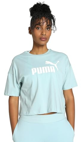 PUMA Damen Essential Cropped Logo Tee T-Shirt