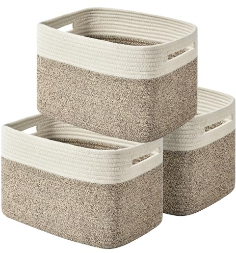 3er-Pack Aufbewahrungskörbe (braun)