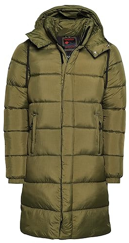Superdry Herren Langer Ripstop Steppmantel