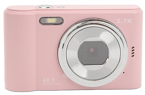 Digitalkamera för Studenter, 1080P HD 44MP Autofokus Vlogging video- och Fotokamera med 16x Digital Zoom, 2,4 Tums Skärm Kompakt Uppladdningsbar Kamera, Idealisk för Barn och