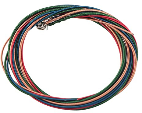QANYEGN E Bässe Saiten, Bunte Metall Bass Strings, Langlebige Basssaiten, Instrumentensaiten für 4 saitige E-Bass-Gitarren, Schaffen eine Wunderbare Stimme