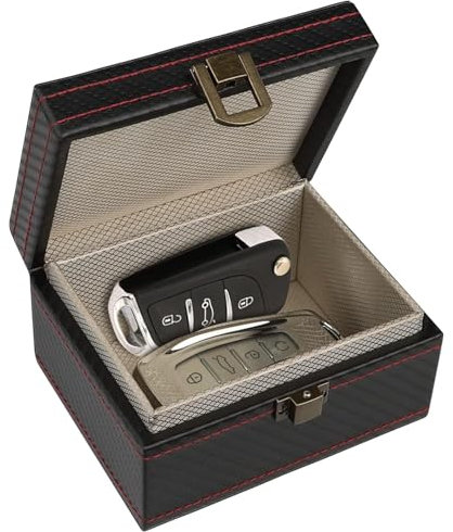 Faraday Box Faraday-Box, Faraday-Käfig-Box, Für Schlüssel, Auto-Sicherheits-Anti-Diebstahl-Signal-RFID-Blocker-Schutz-Blockierungsbox (Size : 17cmx12.3cmx9.5cm)