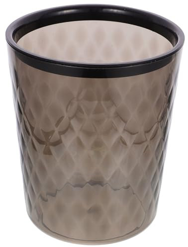 Luxshiny Bote De Basura Transparente Papelera Moderna Para Baño y Oficina Diseño Simple y Elegante Para Habitaciones y Espacios Reducidos