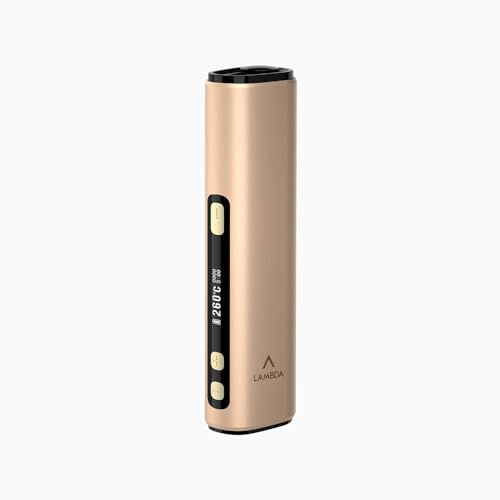 LAMBDA i8 OLED HNB Appareil de chauffage à induction, ne nécessite pas de nettoyage, temps de fumée et température réglables (doré)