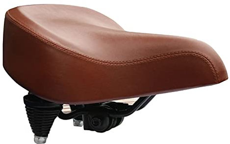 UNbit Fahrradsitz Fahrradsitz for Männer und Frauen Fahrradsattel mit Federung Fahrrad Retro Auto Pendler Auto Strand Fahrradsattel Große Zugfeder Fahrrad
