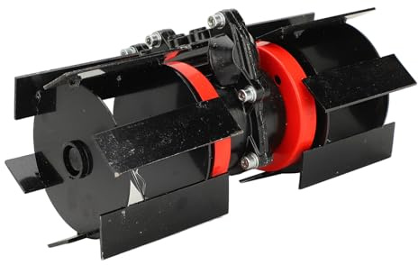 Roue de Désherbage Universelle en Fer et Aluminium à 9 Dents pour Tondeuse à Gazon de 10 Cm de Diamètre, Accessoire de Scarificateur de Motoculteur, avec Installation Facile (26mm)