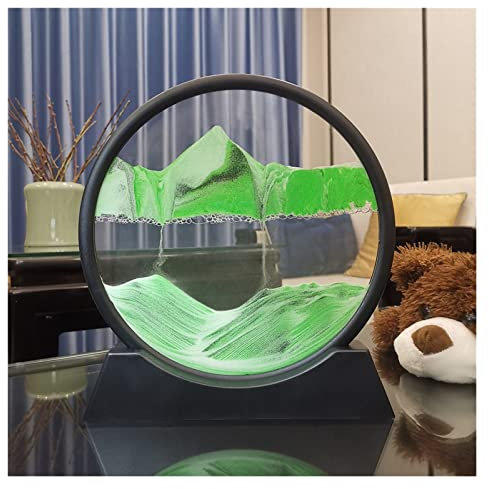 Décoration en mouvement liquide pour bureau, maison, bureau, bureau – Sablier 3D en sable profond