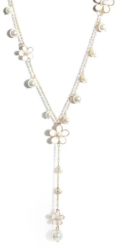 EIHI Lange Blumenketten,Modeschmuck Kette Lang,Perlenkette Lang,Modeschmuck,Perlenketten Und Anhänger Für Frauen,Geburtstagsgeschenke