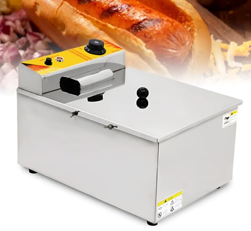 Commercial Gas Fryer, Corn Dog Fryer, Cheese Hot Dog Stick Machine, 8pcs Sausage Frying Equipment Adjustable Temperature, for Restaurant, Home Kitchen, Snack Bar