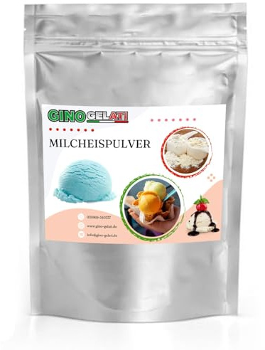 Gino Gelati Milcheis Pulver mit verschiedenen Geschmäckern, Intensiver Geschmack, Softeis selber herstellen, Made in Germany, Herstellung auch ohne Maschine (1 Kg, Schlumpfeis)