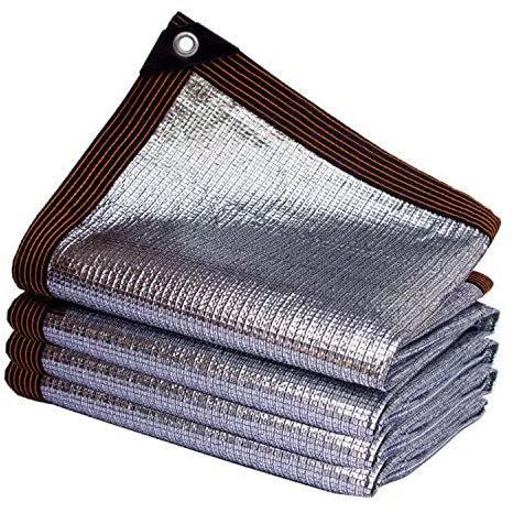Aluminet Sonnenschutzstoff mit 99 % UV-Beständigkeit für Gartenpflanzen, Zwinger, Auto, 6 m x 11 m, Schattennetz, Sonnendach, Markise, Schatten, Segel (Größe: 6 m x 11 m)