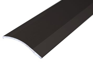 Anpassungsprofil Aluminium 1m | Schwarz RAL 9005 | 100 cm x 38 mm | Carl Prinz Nr. 138 | Selbstklebende Bodenschiene | Höhenüberbrückung bis 11 mm