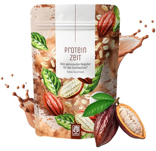 NATURTREU Hafer Schoko Proteinshake zur Diätunterstützung mit Ballaststoffen - Alltagsshake clean pflanzlich vielseitig - 450g vegan