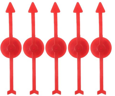 VANZACK 5 piezas flechas de plástico giratorias juego digital accesorios estables y duraderos para juegos de bricolaje y fiestas