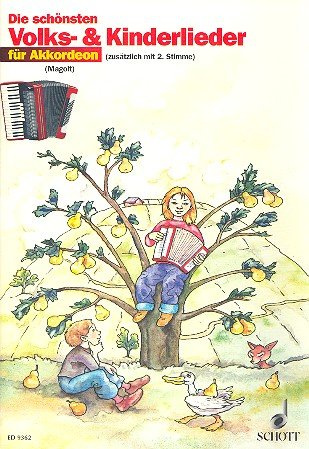 Die schönsten Volks- und Kinderlieder für Akkordeon mit Bleistift -- 31 beliebte Melodien sehr leicht gesetzt für 1-2 Akkordeons mit Text und Akkordsymbolen (Noten/sheet music)