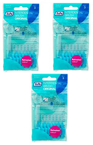24 Tepe Interdentalbürsten, x-fein, 0,6 mm, blau