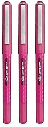 Uni Ball Designer Rotwein Eye Tintenroller, Fein, 0,7 mm Spitze, 0,5 mm Strichbreite Designer Series Schnell Trocknende Pigmenttinte-Ub 157D (3 Stück)