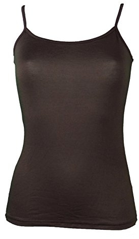 Miss Rouge: Top, camiseta de tirantes, viscosa Marrón marrón