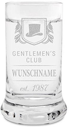 Leonardo Schnapsglas Stamper individuell graviert Geschenk - Gentlemen's Club