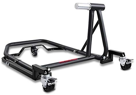 ConStands - Motorrad Montageständer für Triumph Speed Triple RS 18-20 Single Mover Schwarz hinten inkl. Rangierhilfe und Bolzen