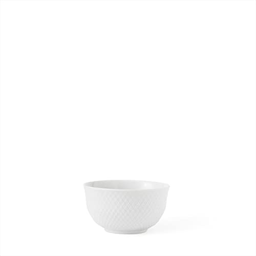 Lyngby Porcelæn skål Ø13 cm Rhomb klassisk enkel design, vit