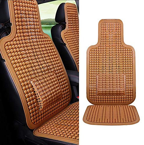 Funda de asiento de coche para asiento delantero universal de verano, fresco, 1 pieza, PVC con perlas de masaje, cojín de coche, con cintura, para coche, hogar, oficina