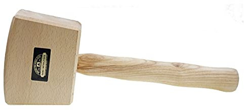 DAKL Schreinerklüpfel Kopf Rotbuche mit ovalem Eschenstiel, DIN 7461 Größe 85x160x110