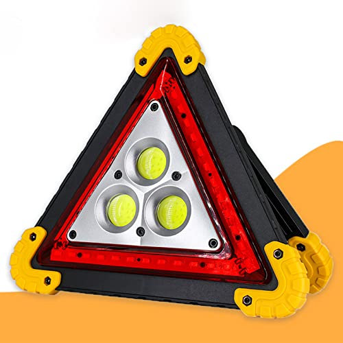 Triangle de Signalisation CE à LED Portable 4 modes lampe, chargeur de telephone, Powerbank. Vendeur et stock en France