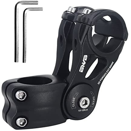 PLATTBK Fahrrad Vorbau Verstellbar Lenker Riser Verlängerung 31.8mm ±85° Verstellbarer Lenkererhöhung MTB Gabelschaft Extender vorbauten 90/110/145mm