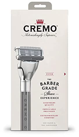 Cremo - Barber Grade Razor for Men | Extra Refill Blade, Silver