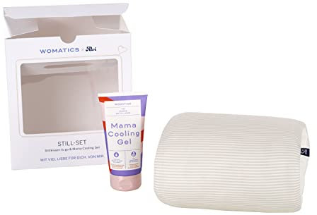 Set Alvi Stillkissen to go & Womatics Mama Cooling Gel | 1x Mama Cooling Gel für schmerzende und geschwollene Brüste, 1x Alvi Stillkissen to go