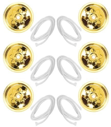TOPBATHY 1 Ensemble Mèche Flotteur À Huile Cercle E Bougies Supports De Fil Porte-Ampoule Mèches pour Lampes À Huile Mèches Porte-Disque Support De Mèche De Lampe À Huile Mèche De Bougie