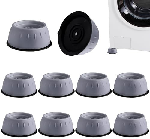 10 Piezas Patas Antivibraciones Lavadora | Almohadillas de Goma para Lavadoras | Universal Almohadillas para Pies de Lavadora | Amortiguador de Vibraciones Antideslizante para Lavadora Secadora