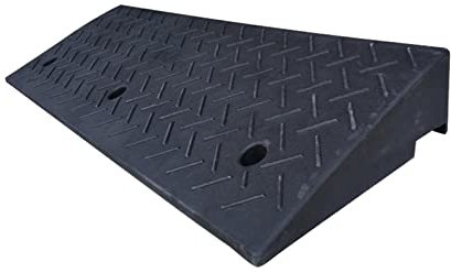 Schwellenrampe Auffahrrampe Rampen Anhänger, Fahrzeugrampen, Black Gummi Curb Rampen Step Pads Mobility Scooter Rampen Sicherheitsrampen Für Parkplätze, Garagen, Bordst(Size:100*35*12CM,Color:Schwarz)
