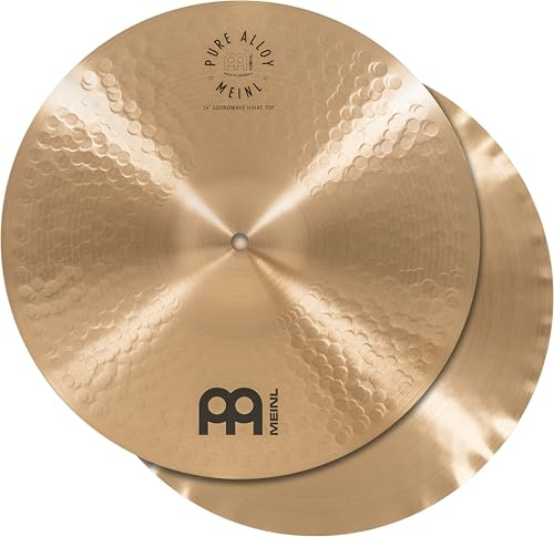 Meinl Cymbals Hihat Soundwave tradizionali in lega pura da 35,6 cm, prodotto in Germania, 2 anni di garanzia (PA14SWH)