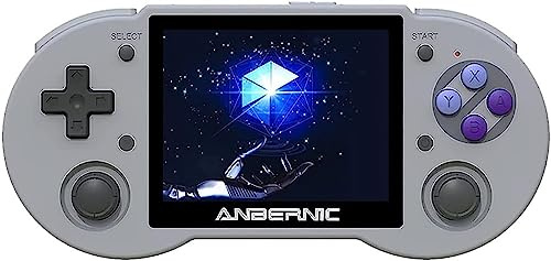 ZQJYMXY Console di Gioco Portatile retrò RG353P con Scheda TF da 64 GB preinstallata 4452 Giochi, Doppio Sistema operativo Android 11 e Linux, Schermo Multi-Touch e Supporto for la modalità Maniglia