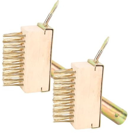 YYTECH Unkraut Fugenbürste 2 Stück Unkrautbürste Ersatzkopf Fugenkratzer Pflastersteinebesen mit Kratzkante Gartenbesenunkrautbürste zum Beseitigen von Gras und Moos aus Platten-Fugen